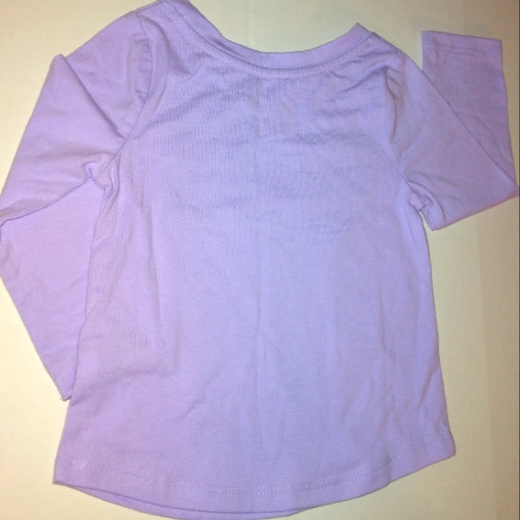 NWT☆CAT & JACK☆Lilac Purple Long Sleeve Unicorn Pocket Tee☆12m - Picture 5 of 9